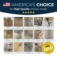 UGC All Metal Handheld Shower Head Set - High Pressure 1-Spray - The Shower Head Store Brushed Nickel / 2.5 GPM Brushed Nickel / 1.75 GPM