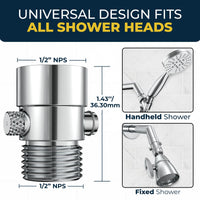 Universal Design Trickle Valve Chrome - The Shower Head Store