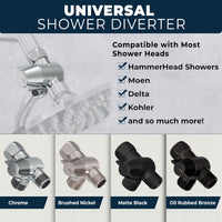 Universal_Diverter_Without_Holder Brushed Nickel - The Shower Head Store
