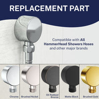 Universal Replacement Part Drop Ell Matte Black - The Shower Head Store