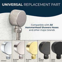 Universal Replacement Part Drop Ell Brushed Nickel - The Shower Head Store