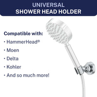 Compatibility Wall Mount Holder Chrome - The Shower Head Store