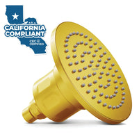 Main Image Gillian — The METAL Filtered Shower Head Brushed Gold / 1.75 GPM - The Shower Head Store