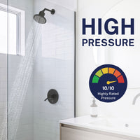 High Pressure Gillian — The METAL Filtered Shower Head Matte Black / 2.5 GPM Matte Black / 1.75 GPM - The Shower Head Store