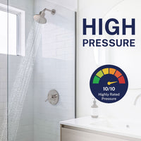 High Pressure Lifestyle Gillian — The METAL Filtered Shower Head Brushed Nickel / 2.5 GPM Brushed Nickel / 1.75 GPM - The Shower Head Store