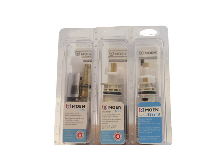 Moen Replacement Cartridges: Moen 1222 vs 1222b and Moen 1222 vs 1225