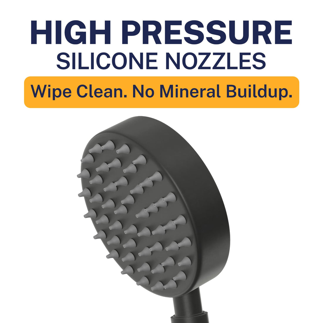 High Pressure All Metal 1-Spray Handshower Matte Black / 2.5 GPM Matte Black / 1.75 GPM - The Shower Head Store