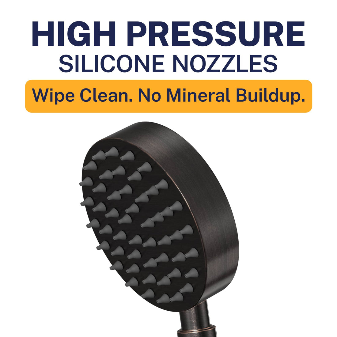 High Pressure All Metal 1-Spray Handshower Oil Rubbed Bronze / 2.5 GPM Oil Rubbed Bronze / 1.75 GPM - The Shower Head Store