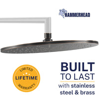 Built to Last 12 Inch Rain Shower Head Oil Rubbed Bronze  / 2.5 - The Shower Head Store