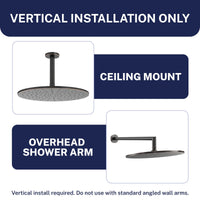 Installation 12 Inch Rain Shower Head Oil Rubbed Bronze  / 2.5 - The Shower Head Store