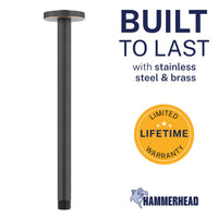Built to Last Straight Shower Arm Oil Rubbed Bronze / 12 Inch - The Shower Head Store