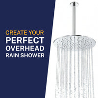 Overhead Shower Straight Shower Arm Chrome / 12 Inch - The Shower Head 