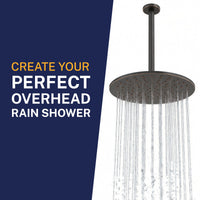 Overhead Shower Straight Shower Arm Oil Rubbed Bronze / 12 Inch - The Shower Head Store