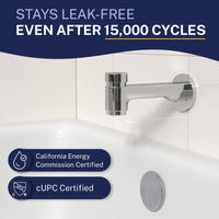 Leak Free Spring Loaded Tub Spout Chrome - The Shower Head Store