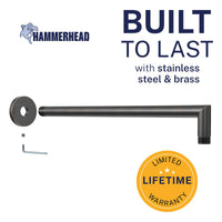 Built to Last J-Shaped Overhead Shower Arm Oil Rubbed Bronze  - The Shower Head Store