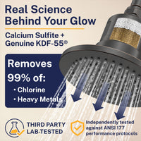Lab Tested Gillian — The METAL Filtered Shower Head Oil Rubbed Bronze / 2.5 GPM Oil Rubbed Bronze / 1.75 GPM - The Shower Head Store