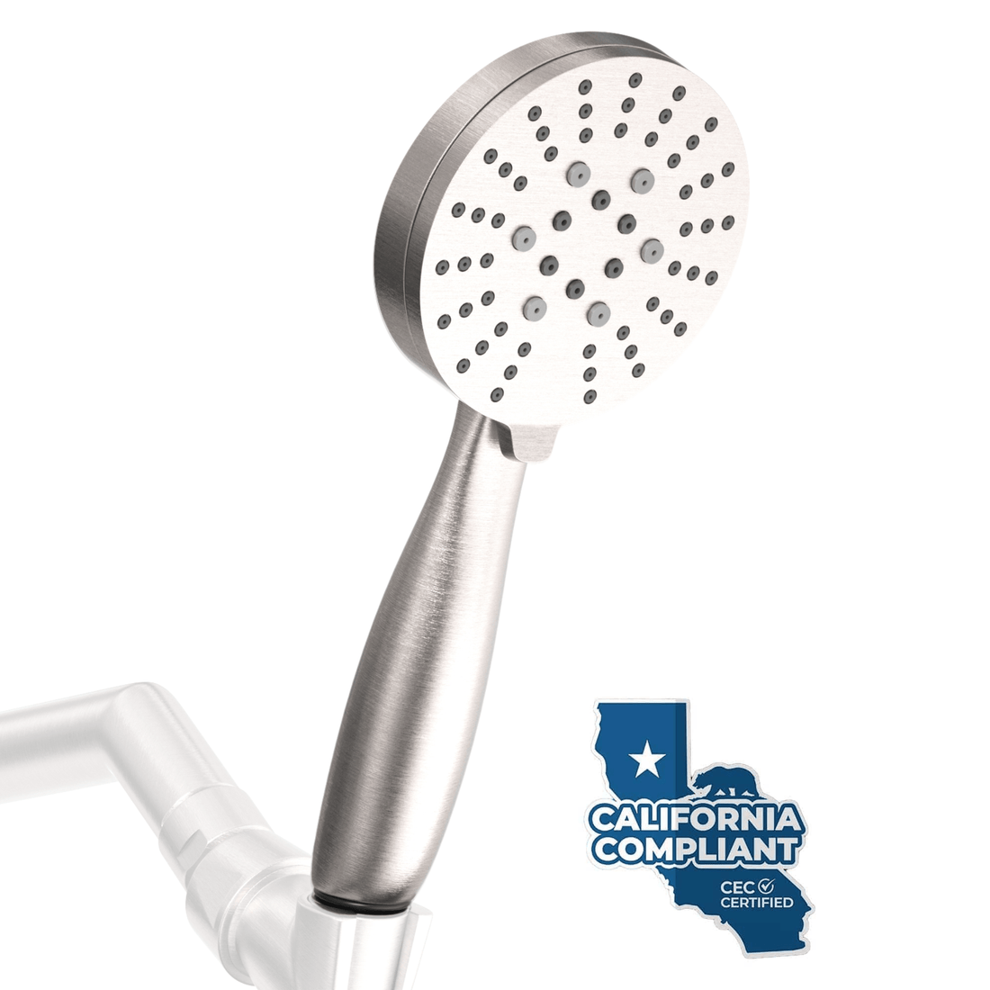 Main Image 3-Spray Low Flow Handheld Shower Head, Handshower Only Brushed Nickel  / 1.75 - The Shower Head Store