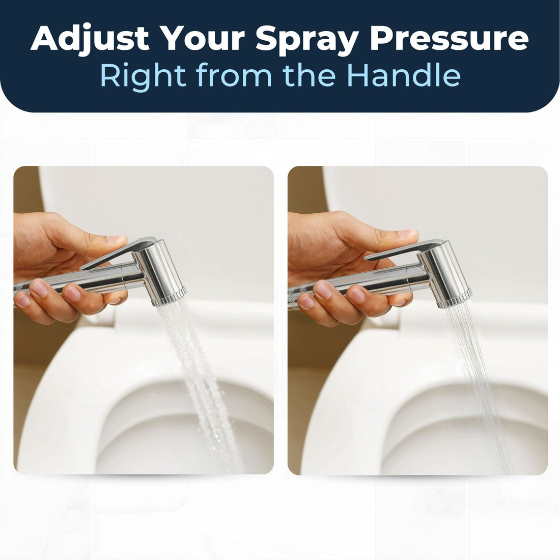 Adjust Spray Pressure Adjustable Pressure Bidet Adjustable - The Shower Head Store