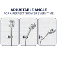 Adjustable Angle Wall Mount Holder Chrome - The Shower Head Store