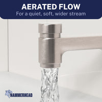Aerated Flow Spring Loaded Tub Spout Brushed Nickel - The Shower Head Store