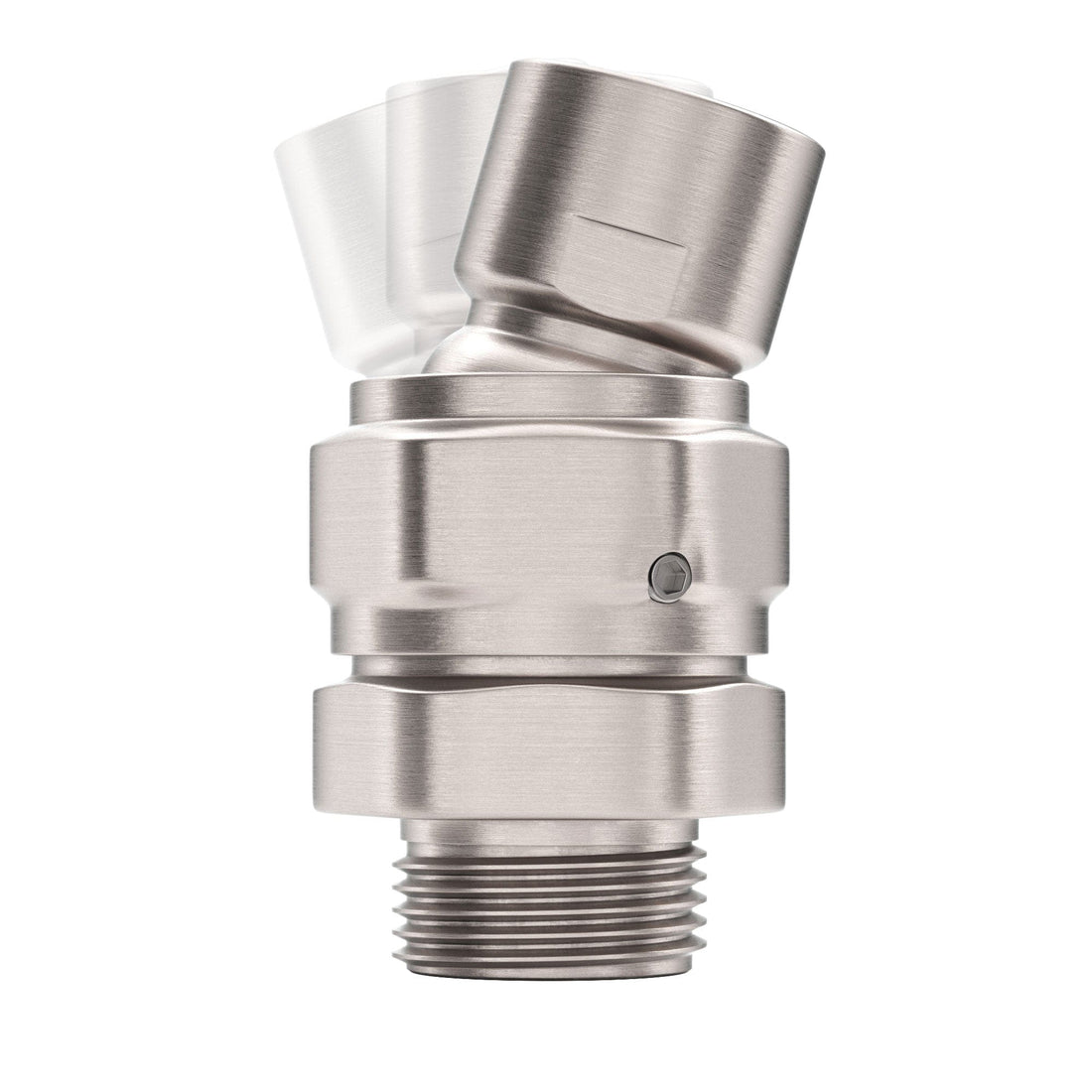 Swivel Adapter - 100% METAL Shower Head Swivel Adapter To Adjust Showerhead Angle, Brushed Nickel - The Shower Head Store