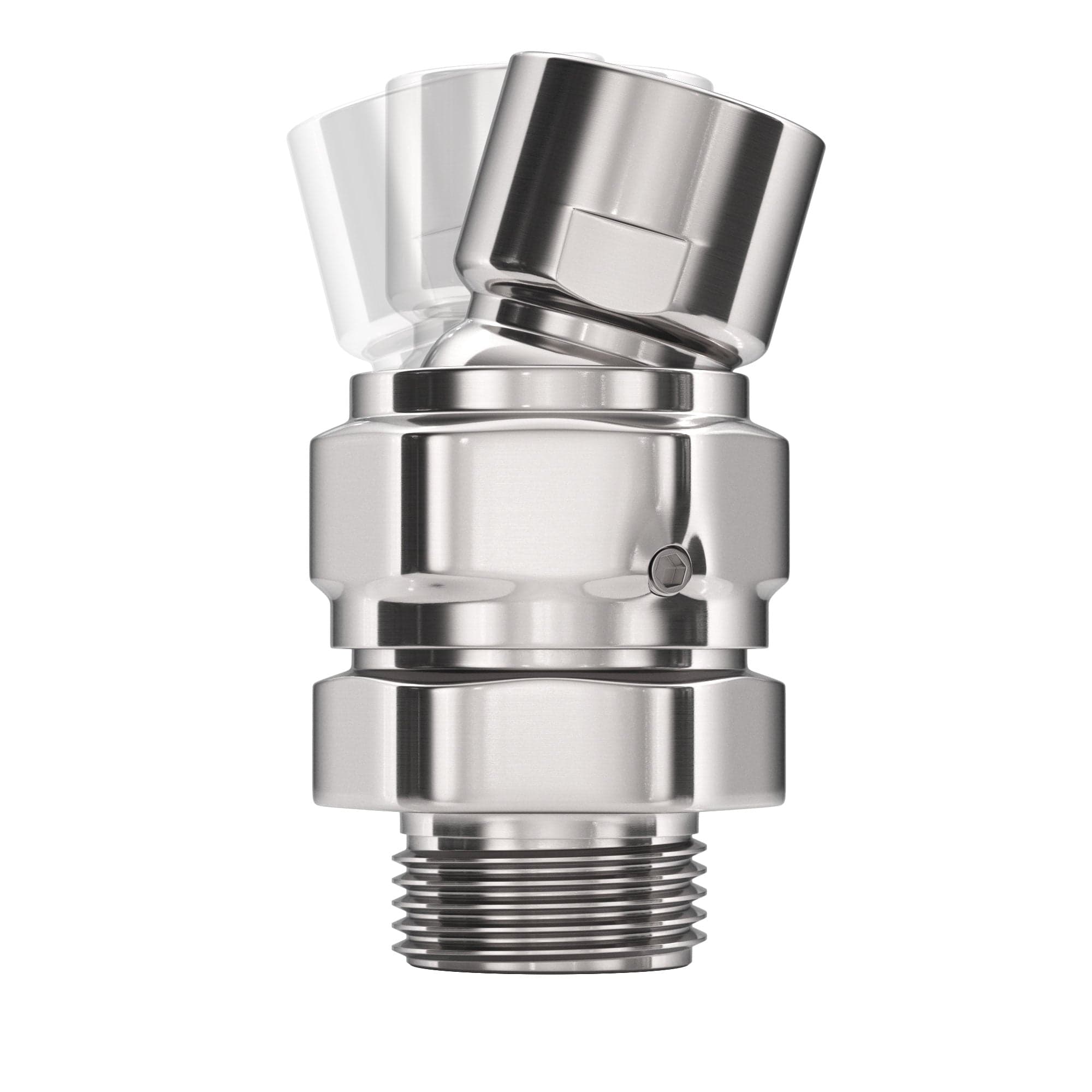 All Metal Shower Head Swivel Adapter To Adjust Showerhead Angle The