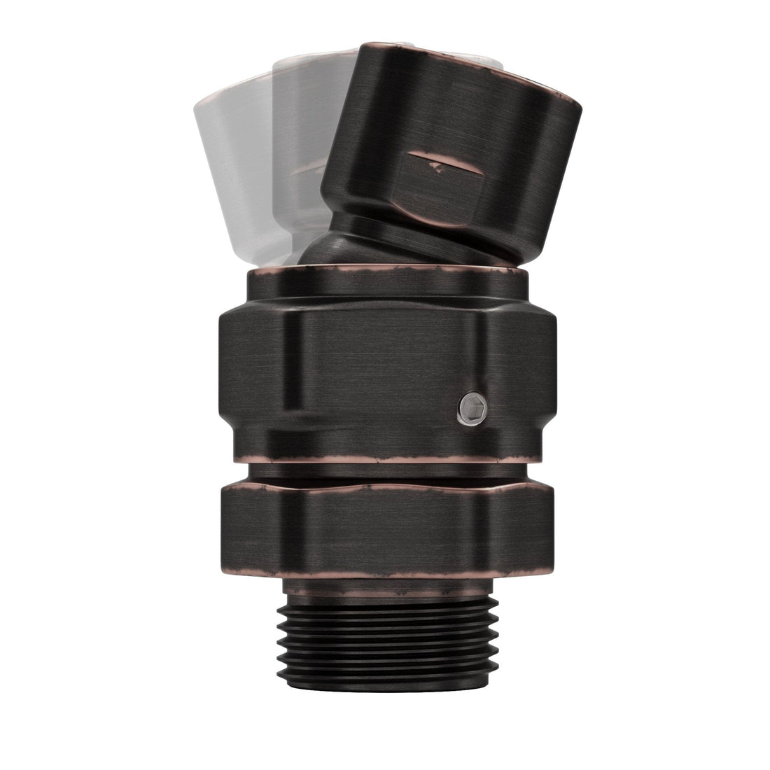 Swivel Adapter - 100% METAL Shower Head Swivel Adapter To Adjust Showerhead Angle, Oil Rubbed Bronze - The Shower Head Store