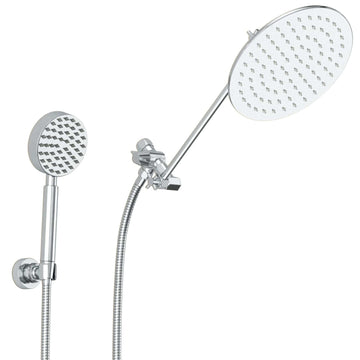Main Image 1-Spray Dual Shower Head with Adjustable Arm and Shower Head Wall Mount Chrome / 2.5 - The Shower Head Store