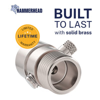 Built to Last Trickle Valve Installed to Handheld Shower Head Brushed Nickel - The Shower Head Store