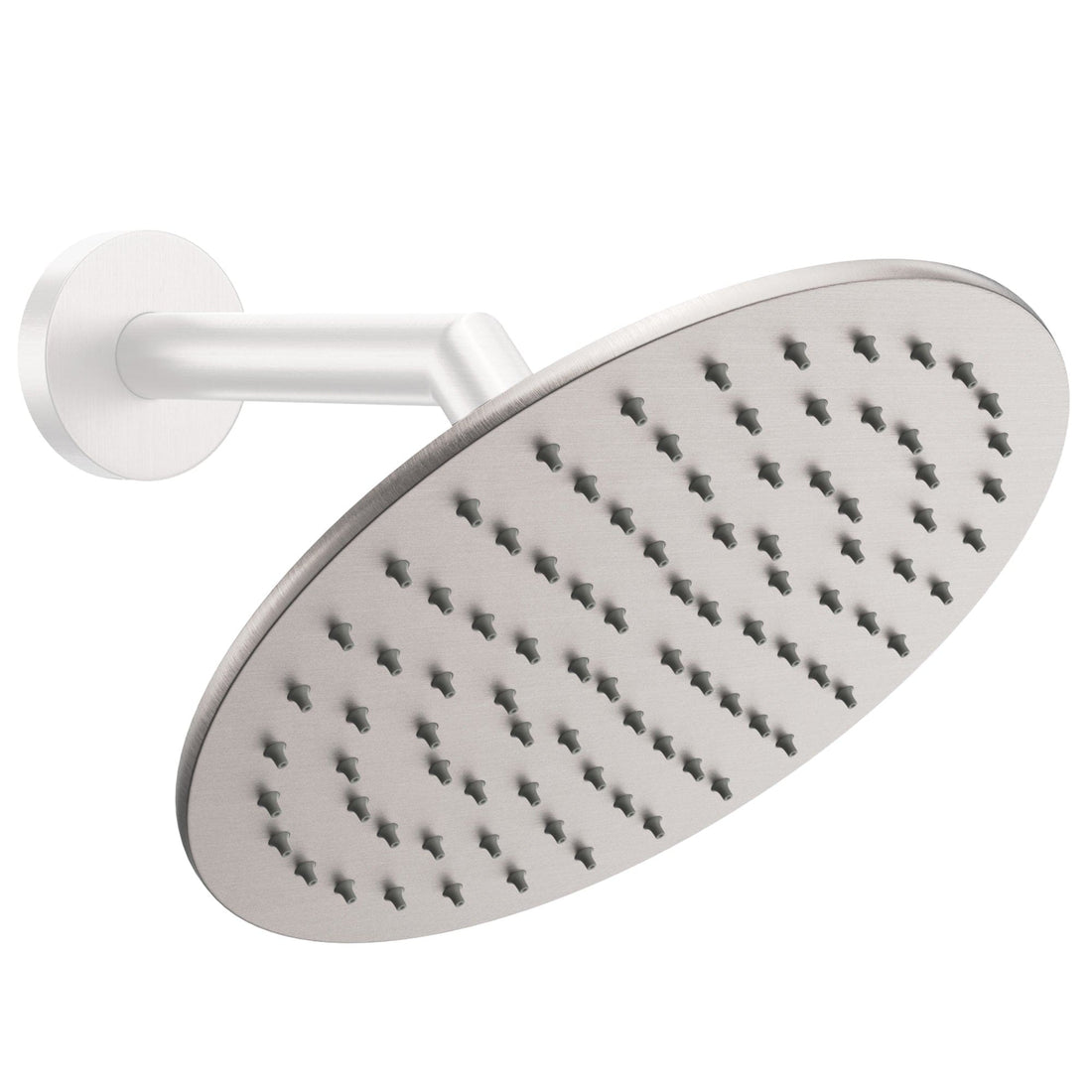 Main Image Metal 8 Inch Rain Shower Head Rainfall Showerhead Brushed Nickel - The Shower Head Store