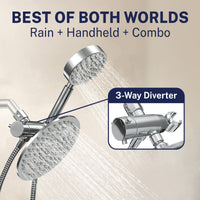 Best of Both Worlds 1-Spray Dual Shower Head Chrome / 2.5 - The Shower Head Store