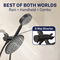 Best of Both Worlds 1-Spray Dual Shower Head Oil Rubbed Bronze / 2.5 - The Shower Head Store