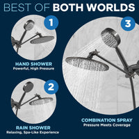 Best of Both Worlds 1-Spray Dual with Adjustable Arm Oil Rubbed Bronze / 2.5 - The Shower Head Store