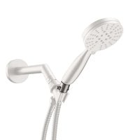 Brushed Nickel Trickle Valve Installed to Handheld Shower Head - The Shower Head Store