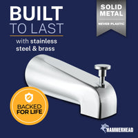 Built_To_Last_Tub_Spout Chrome - The Shower Head Store