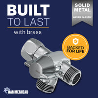 Built_To_Last_Diverter_Without_Holder Chrome - The Shower Head Store