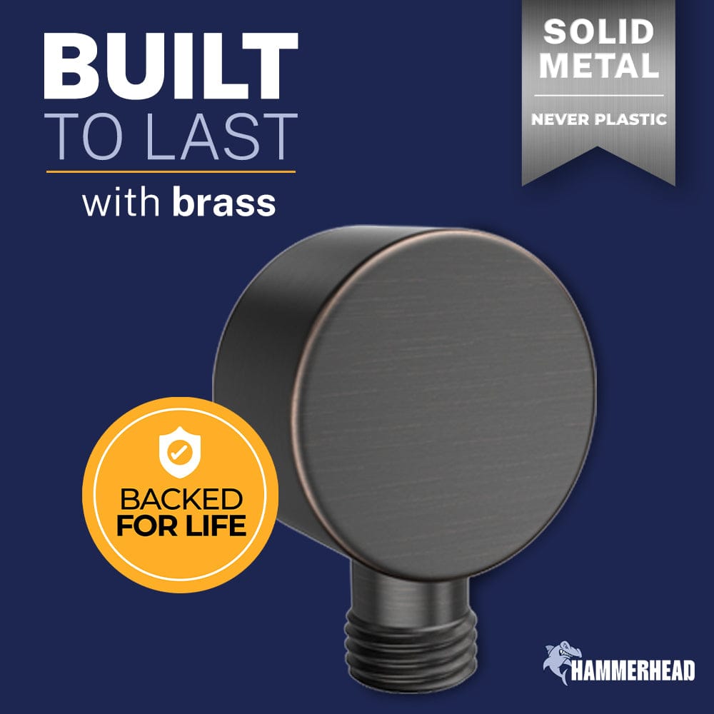 Built To Last Drop Ell Oil Rubbed Bronze  - The Shower Head Store