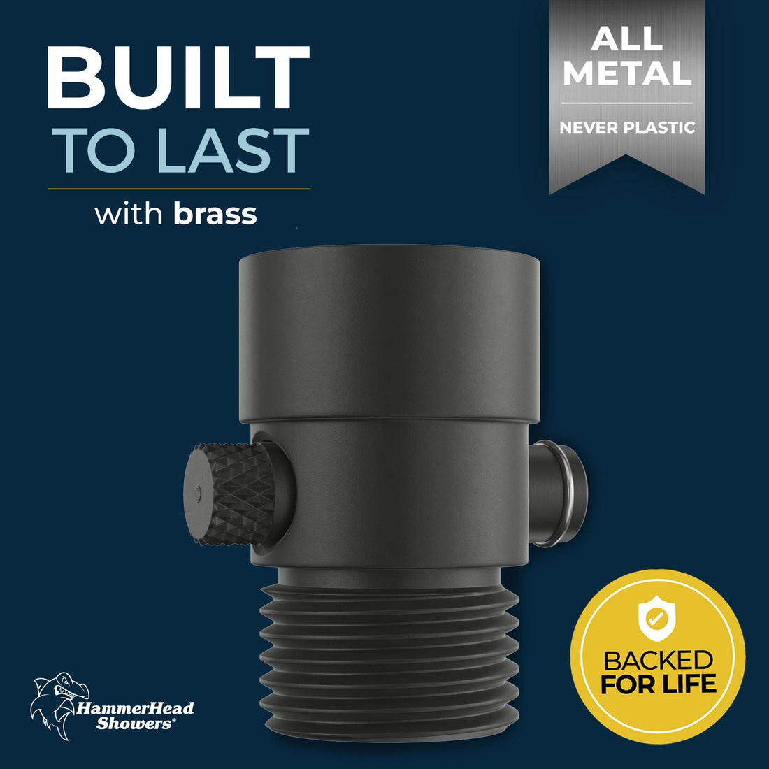 Built to Last Trickle Valve Matte Black  - The Shower Head Store
