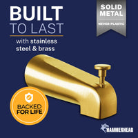 Built_To_Last_Tub_Spout Brushed Gold - The Shower Head Store