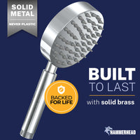 Built to Last All Metal 1-Spray Handshower Chrome / 2.5 GPM Chrome / 1.75 GPM - The Shower Head Store