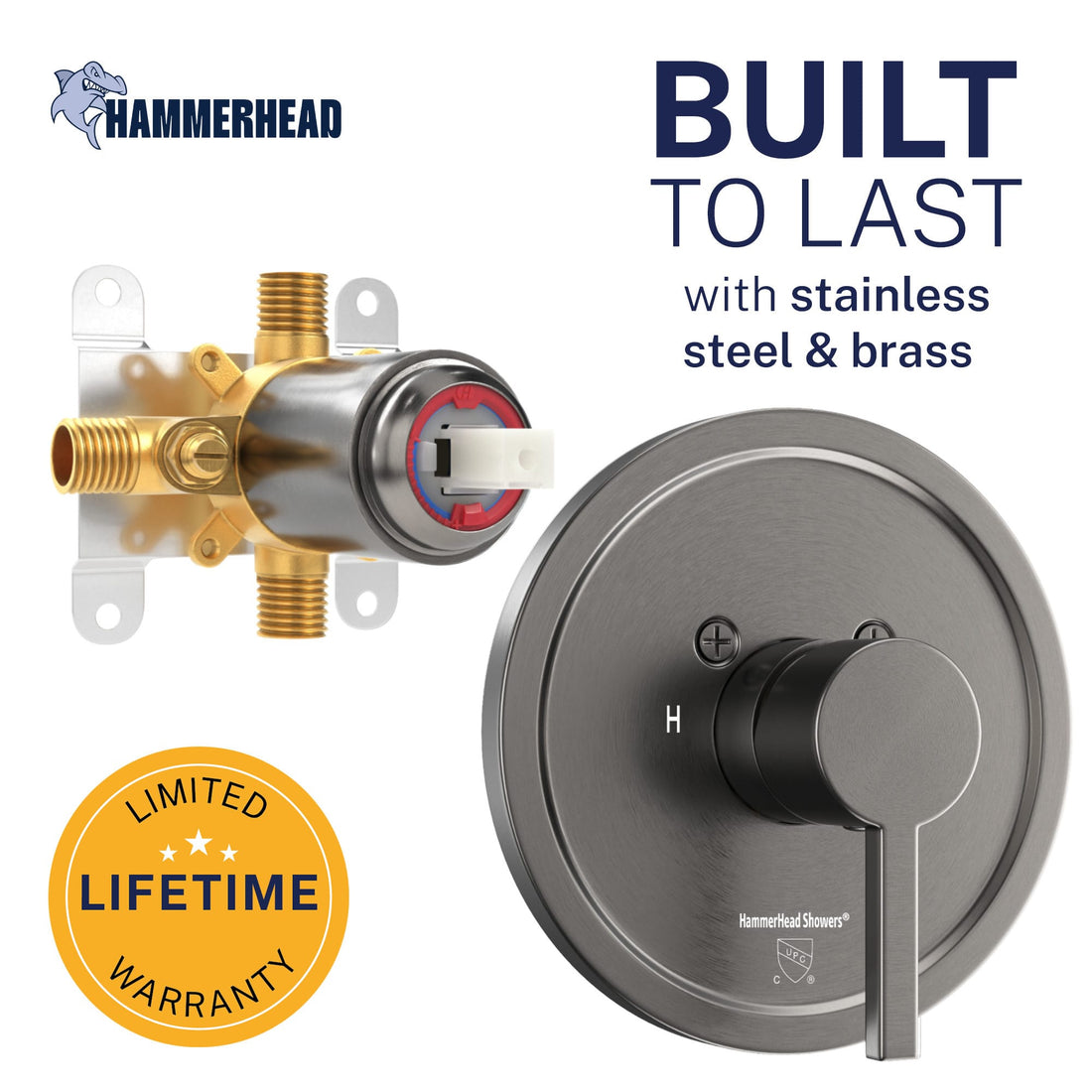 Built to Last 1H Valve and Trim HammerHead Gray