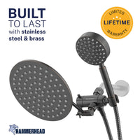 Built to Last 1-Spray Dual with Adjustable Arm Oil Rubbed Bronze / 2.5 GPM - The Shower Head Store