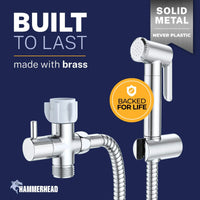 Built to Last Adjustable Pressure Bidet Chrome - The Shower Head Store