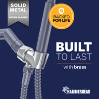 Benefit Handheld Shower Head Holder Chrome - The Shower Head Store