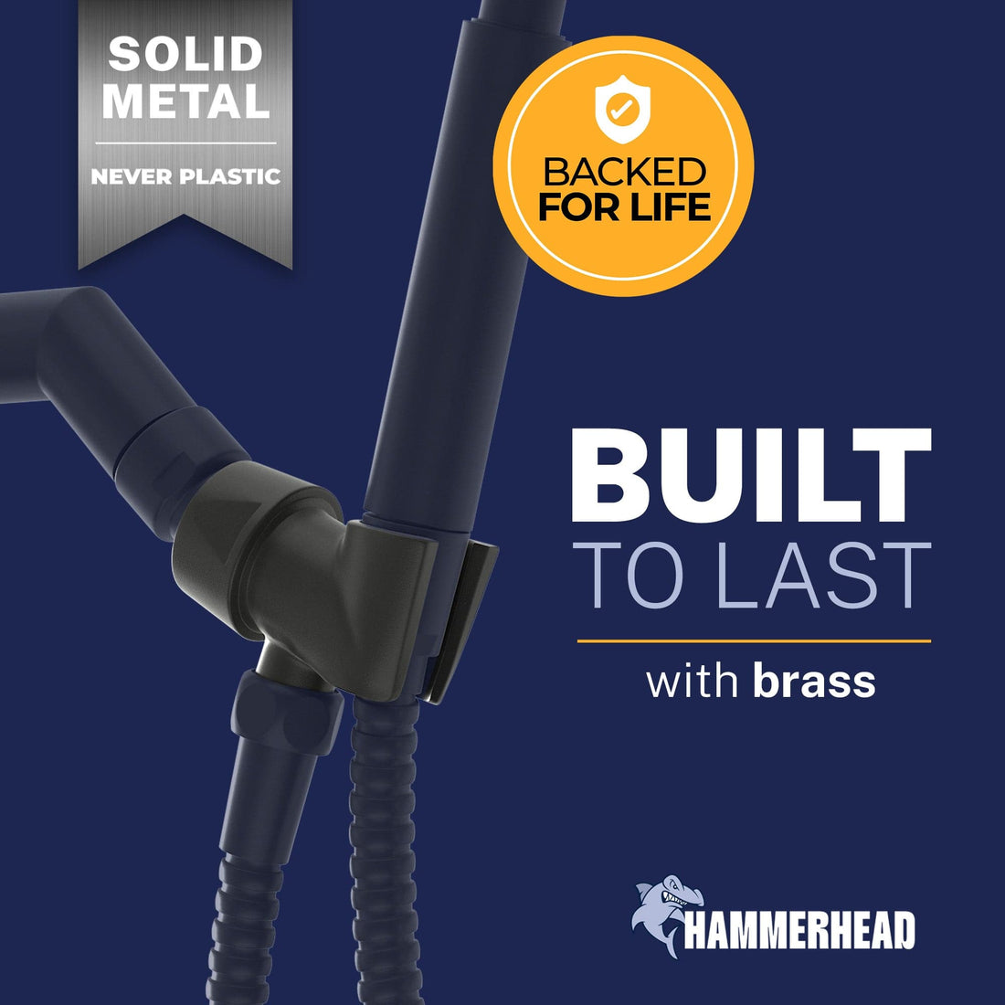 Benefit Handheld Shower Head Holder Matte Black - The Shower Head Store