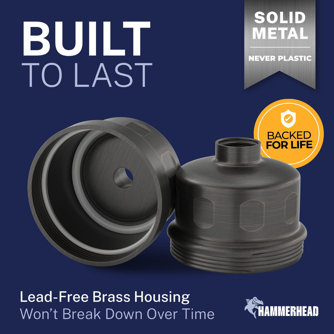 Built to Last Shower Head Filter Oil Rubbed Bronze - The Shower Head Store