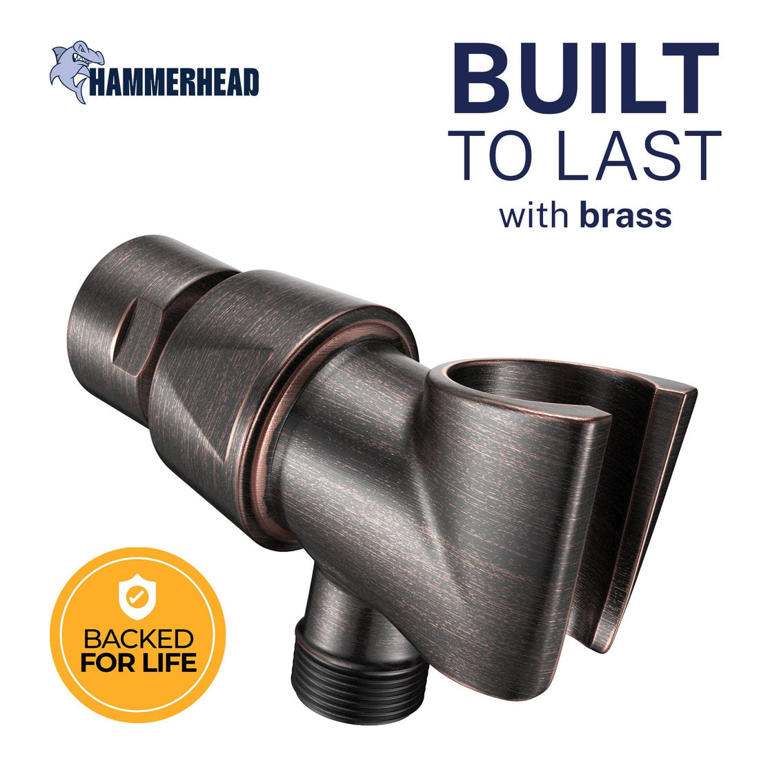 Built to Last Handheld Shower Head Holder Oil Rubbed Bronze - The Shower Head Store