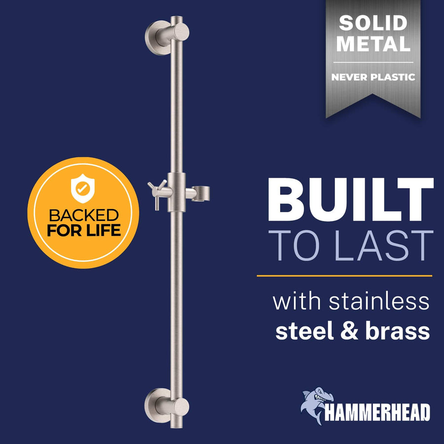 Built to Last Slide Bar Brushed Nickel — The Shower Head Store