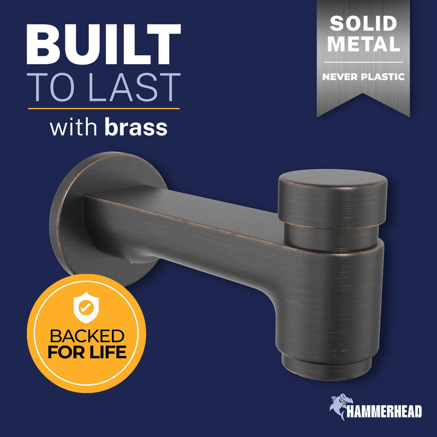 Built to Last Spring Loaded Tub Spout Oil Rubbed Bronze - The Shower Head Store