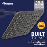 Built to Last Square Rain Shower Head Oil Rubbed Bronze / 2.5 - The Shower Head Store